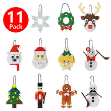 Load image into Gallery viewer, DIY Christmas ornaments, Building Block Christmas Decorations, 11 assorted with manuals