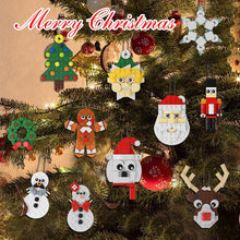 Load image into Gallery viewer, DIY Christmas ornaments, Building Block Christmas Decorations, 11 assorted with manuals