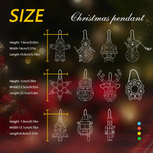 Load image into Gallery viewer, DIY Christmas ornaments, Building Block Christmas Decorations, 11 assorted with manuals
