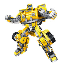 Load image into Gallery viewer, Deformation hornet warrior robot DIY assembly engineering blocks toys, children educational science learning toys, block brick kits STEM toys #621019