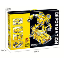 Load image into Gallery viewer, Deformation hornet warrior robot DIY assembly engineering blocks toys, children educational science learning toys, block brick kits STEM toys #621019
