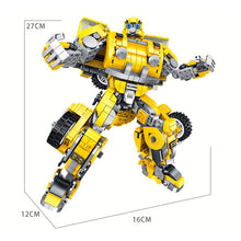 Load image into Gallery viewer, Deformation hornet warrior robot DIY assembly engineering blocks toys, children educational science learning toys, block brick kits STEM toys #621019
