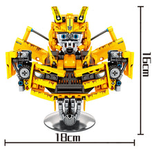 Load image into Gallery viewer, Deformation hornet warrior robot DIY assembly engineering blocks toys, children educational science learning toys, block brick kits STEM toys #SY7500