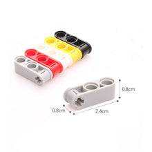 Load image into Gallery viewer, Technic Axle and Pin Connector Perpendicular 3L with 2 Pin Holes, STEM toys Brick and Bricks & Pieces, DIY assembly toys technic parts #42003