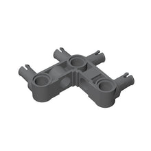 Load image into Gallery viewer, Technic Pin Connector Perpendicular 3 x 3 Bent with 4 Pins, STEM toys Brick and Bricks & Pieces, DIY assembly toys technic parts #55615