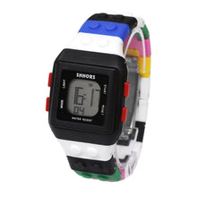 Load image into Gallery viewer, DIY assembly building block bricks watch toys