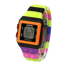 Load image into Gallery viewer, DIY assembly building block bricks watch toys
