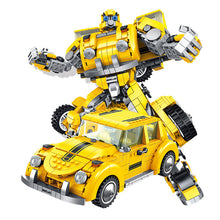 Load image into Gallery viewer, Deformation hornet warrior robot DIY assembly engineering blocks toys, children educational science learning toys, block brick kits STEM toys #621019