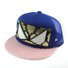 Load image into Gallery viewer, DIY assembly building block bricks mesh hat, STEAM educational toys