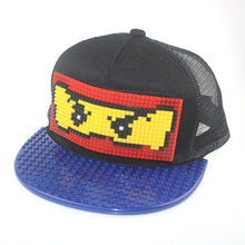 Load image into Gallery viewer, DIY assembly building block bricks mesh hat, STEAM educational toys