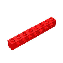 Load image into Gallery viewer, Technic Brick 1x8 with 7 holes, STEM toys Brick and Bricks & Pieces, DIY assembly toys technic parts #3702