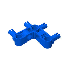 Load image into Gallery viewer, Technic Pin Connector Perpendicular 3 x 3 Bent with 4 Pins, STEM toys Brick and Bricks & Pieces, DIY assembly toys technic parts #55615